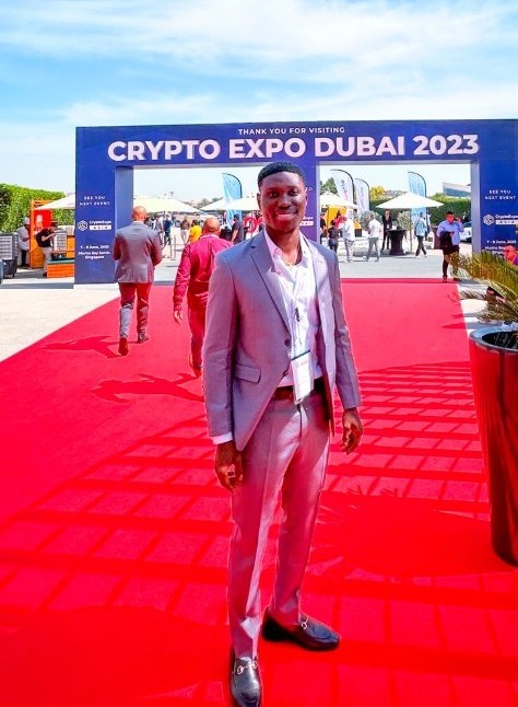 Ridwan O. Adigun at Crypto Expo Dubai 2023